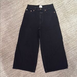 CLOSED Lyna Wide Leg Denim - BLACK - 24
